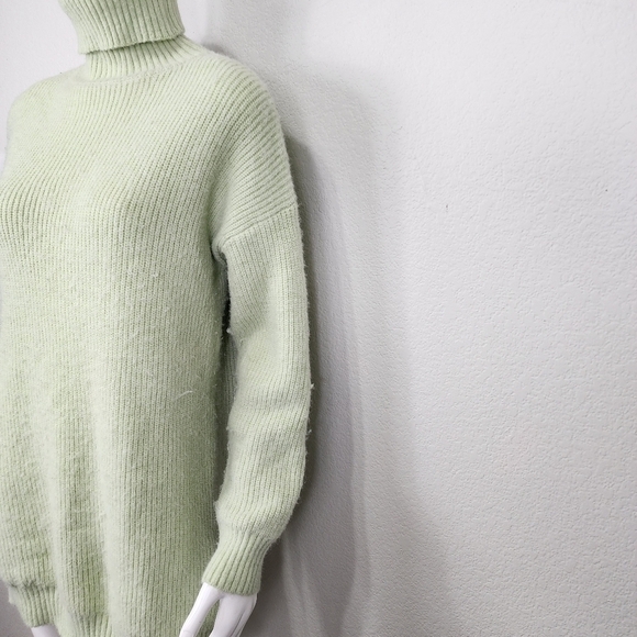 Fore Lime Turtleneck Oversized Sweater Size M - Picture 11 of 13